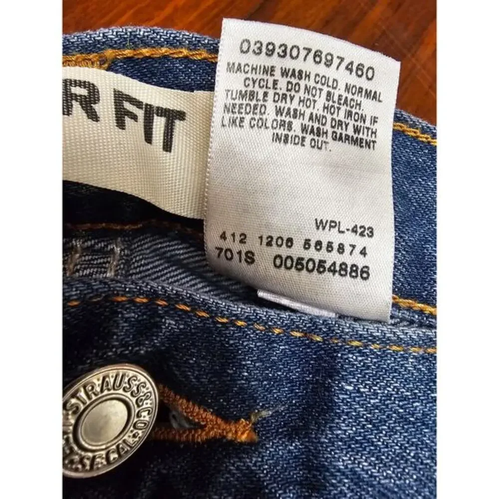 VINTAGE 2006 LEVIS 505 DENIM JEANS‎ REGULAR FIT 38X30 NEW WITH TAGS